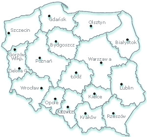 Mapa Województw